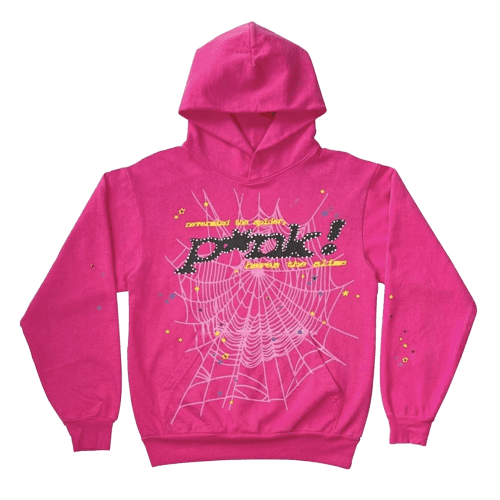 Spder Punk Black Printed – Pink Tracksuit