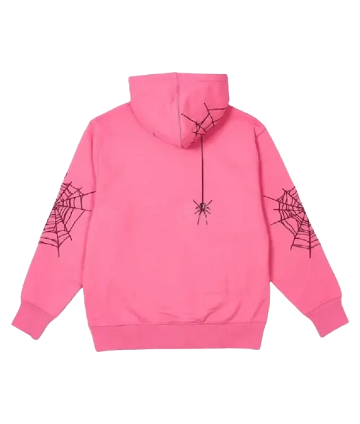Palace Sp5der Zip Shock Pink Hoodie
